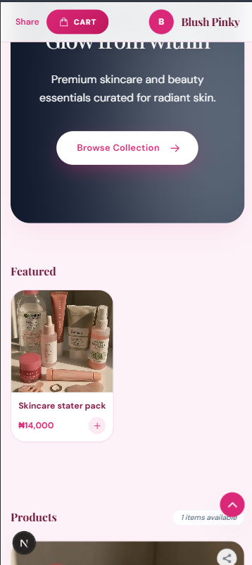 Vendle Store - Beauty Example
